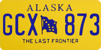 AK license plate GCX873