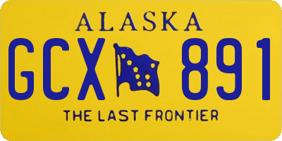 AK license plate GCX891