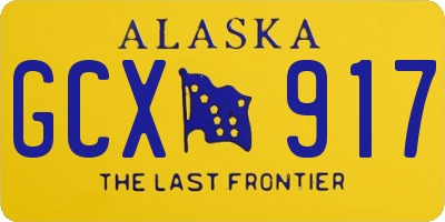 AK license plate GCX917