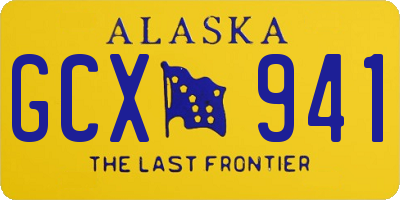 AK license plate GCX941
