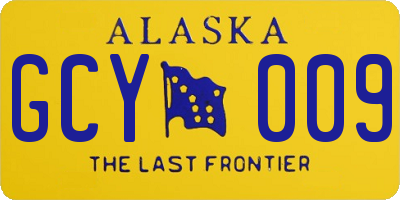AK license plate GCY009