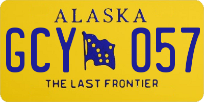 AK license plate GCY057