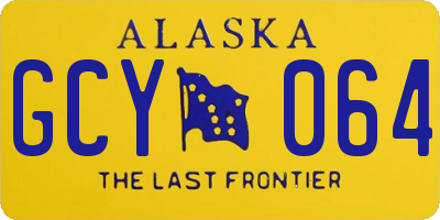 AK license plate GCY064