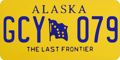 AK license plate GCY079