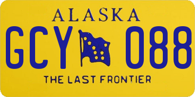AK license plate GCY088