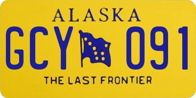 AK license plate GCY091