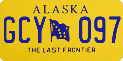 AK license plate GCY097