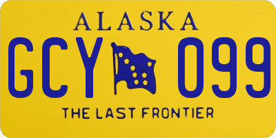 AK license plate GCY099