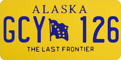 AK license plate GCY126