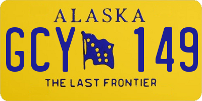AK license plate GCY149