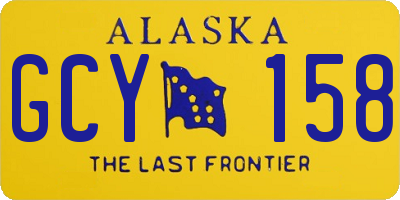 AK license plate GCY158