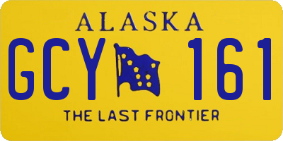 AK license plate GCY161