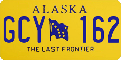 AK license plate GCY162