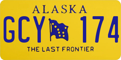 AK license plate GCY174