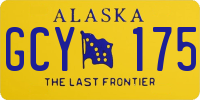 AK license plate GCY175