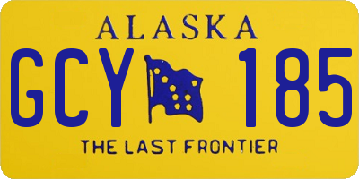AK license plate GCY185