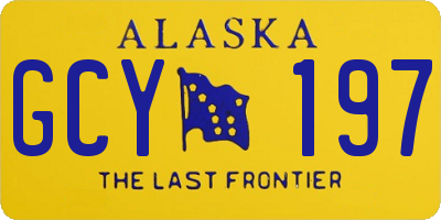 AK license plate GCY197