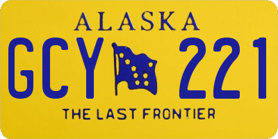 AK license plate GCY221