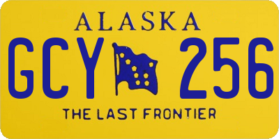 AK license plate GCY256