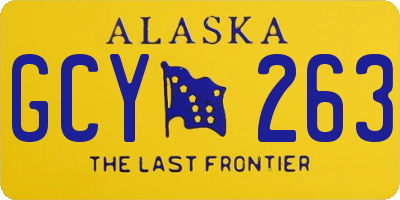 AK license plate GCY263