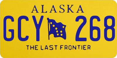 AK license plate GCY268