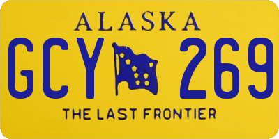 AK license plate GCY269