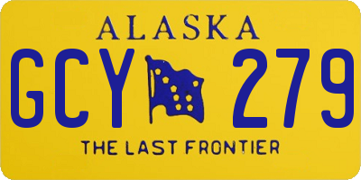 AK license plate GCY279