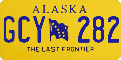 AK license plate GCY282