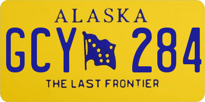 AK license plate GCY284