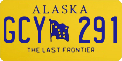 AK license plate GCY291