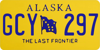 AK license plate GCY297