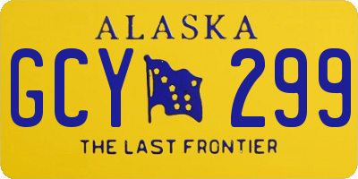 AK license plate GCY299