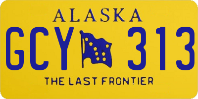 AK license plate GCY313
