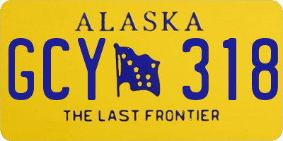 AK license plate GCY318