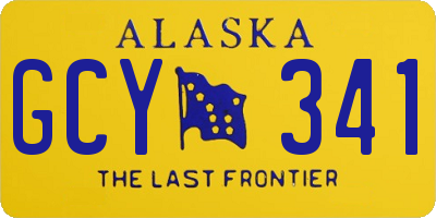 AK license plate GCY341