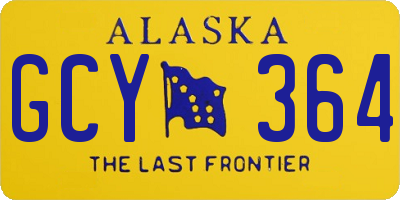 AK license plate GCY364