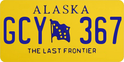 AK license plate GCY367