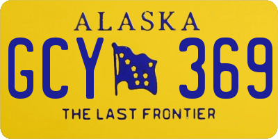 AK license plate GCY369