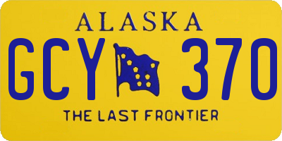 AK license plate GCY370