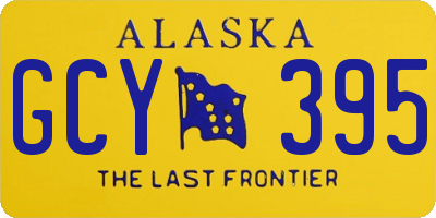 AK license plate GCY395