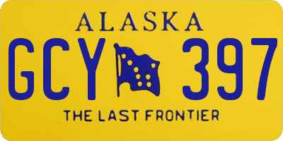 AK license plate GCY397