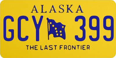 AK license plate GCY399