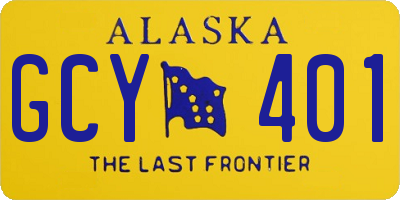 AK license plate GCY401