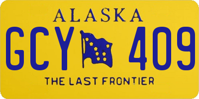 AK license plate GCY409