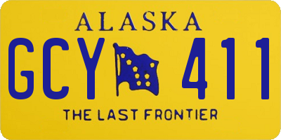 AK license plate GCY411