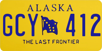 AK license plate GCY412