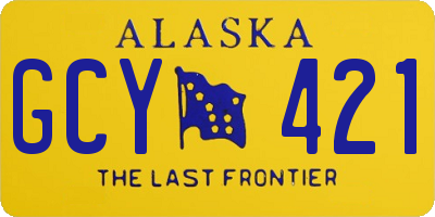 AK license plate GCY421