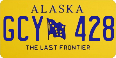 AK license plate GCY428