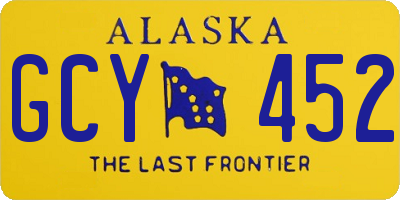 AK license plate GCY452