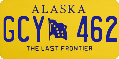 AK license plate GCY462